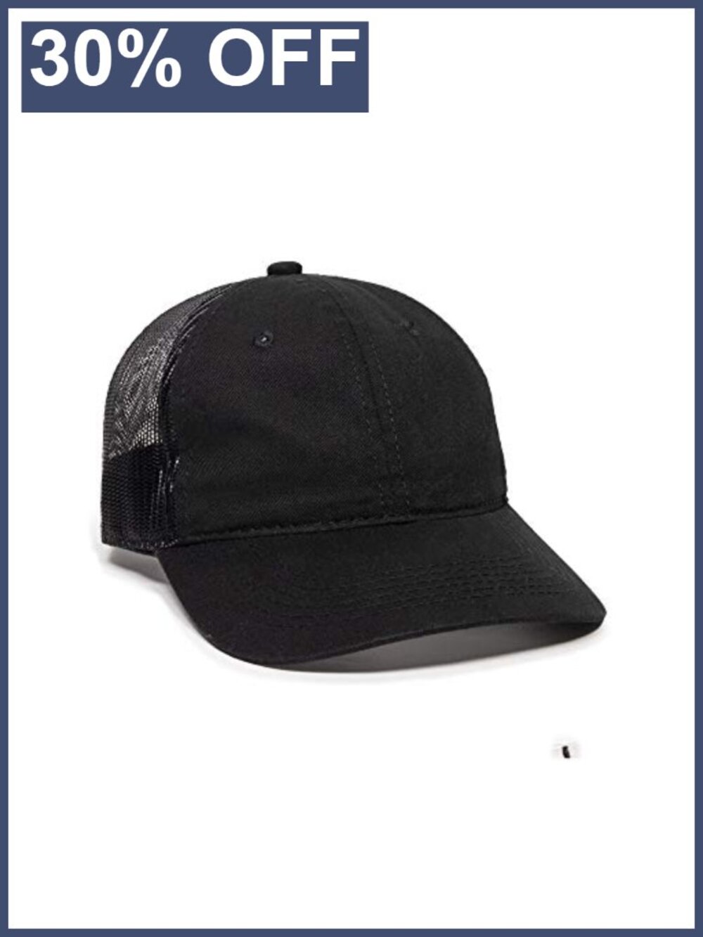 Garment Washed Cotton Twill Meshback Baseball Cap Fishing Hat